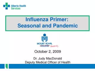 Influenza Primer: Seasonal and Pandemic