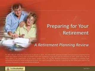Preparing for Your Retirement