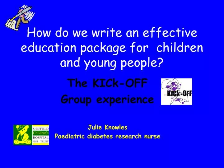 how do we write an effective education package for children and young people