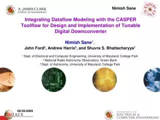 Integrating Dataflow Modeling with the CASPER Toolflow for Design and Implementation of Tunable Digital Downconverter