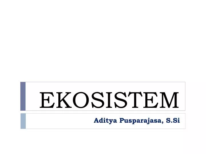 ekosistem