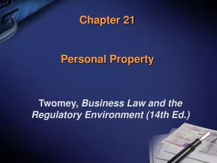 chapter 21 personal property