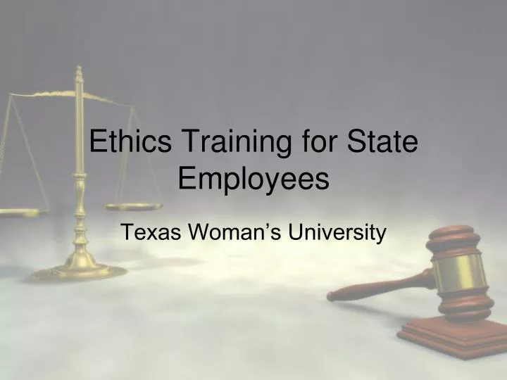 ethics training for state employees