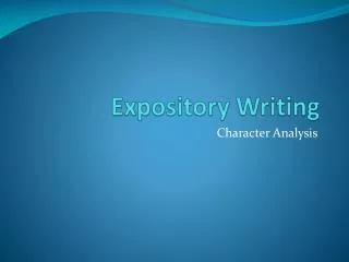 expository writing
