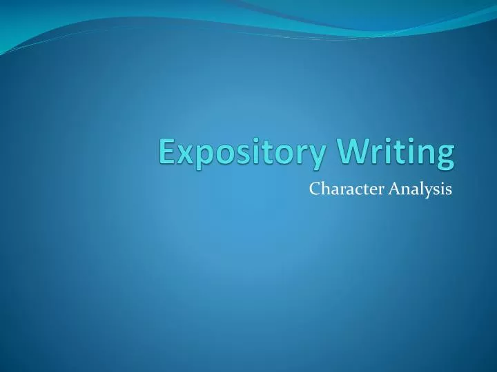 expository writing