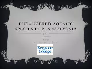 Endangered Aquatic Species in Pennsylvania