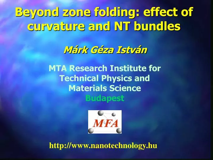 beyond zone folding effect of curvature and nt bundles
