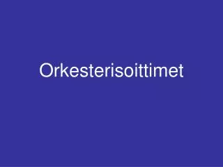 orkesterisoittimet