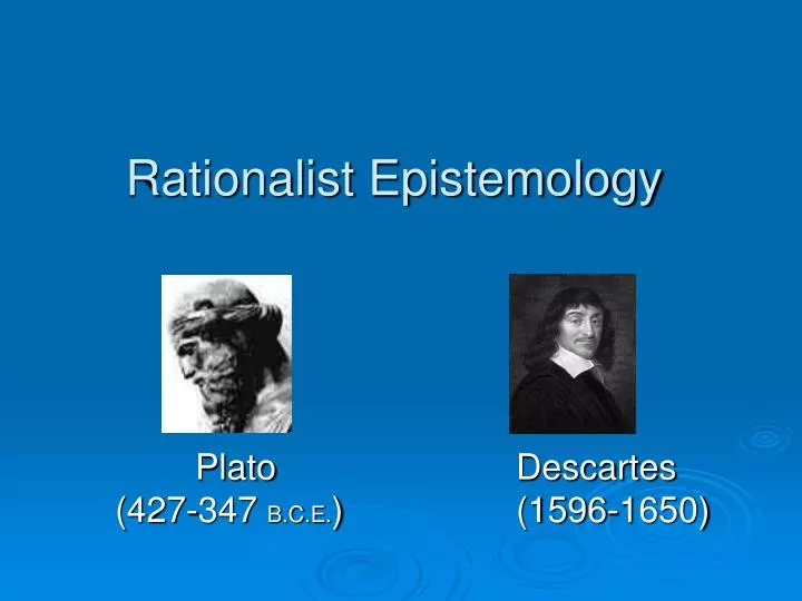 rationalist epistemology