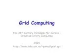 Grid Computing - slide 1