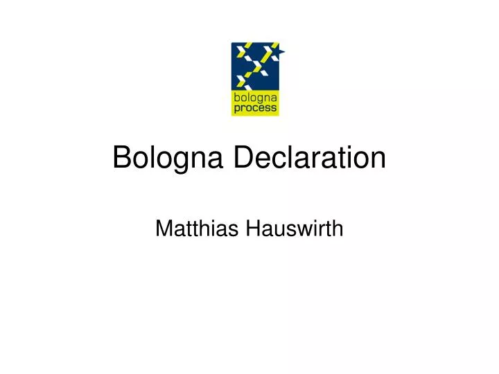 bologna declaration