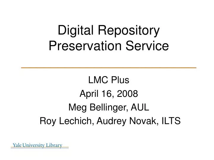 digital repository preservation service