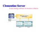 Clementine Server A data mining software for business solution - slide 1