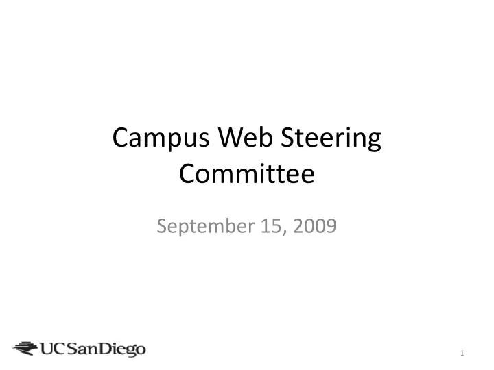 campus web steering committee