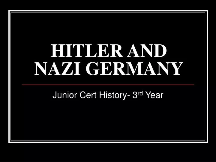 hitler and nazi germany