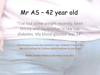 Mr AS – 42 year old