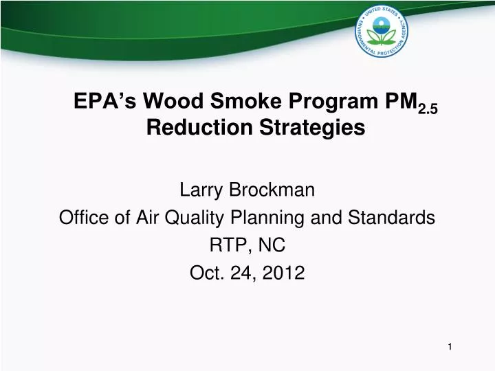 epa s wood smoke program pm 2 5 reduction strategies