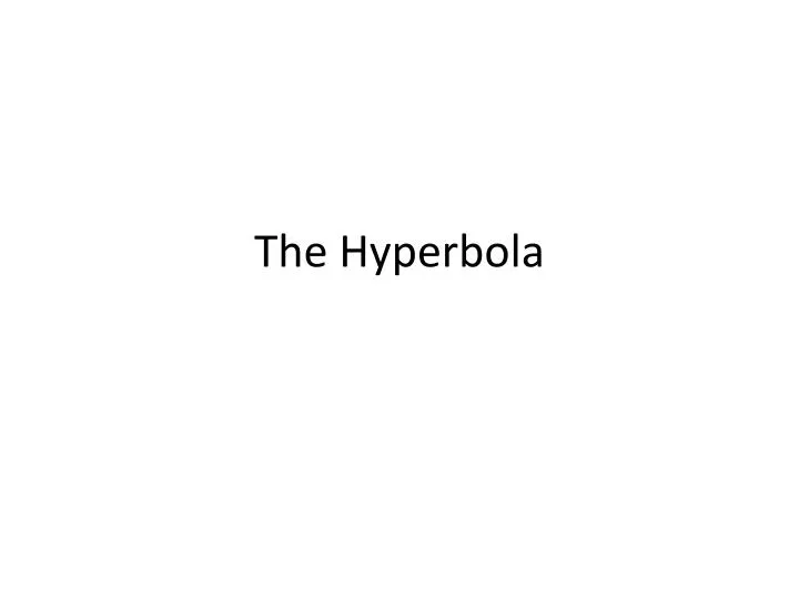 the hyperbola