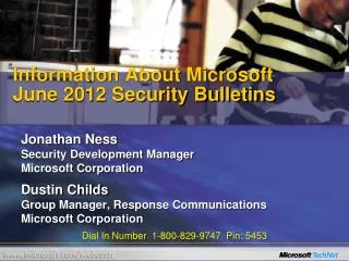Information About Microsoft June 2012 Security Bulletins