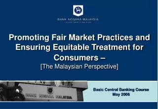 Basic Central Banking Course May 2006