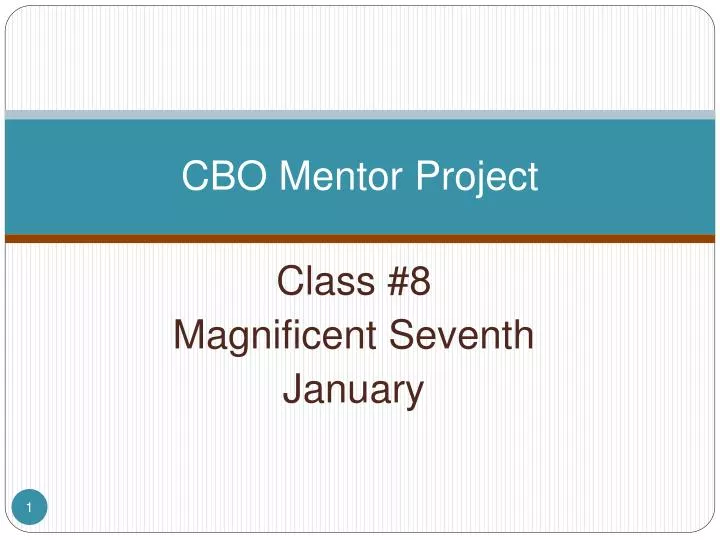 cbo mentor project