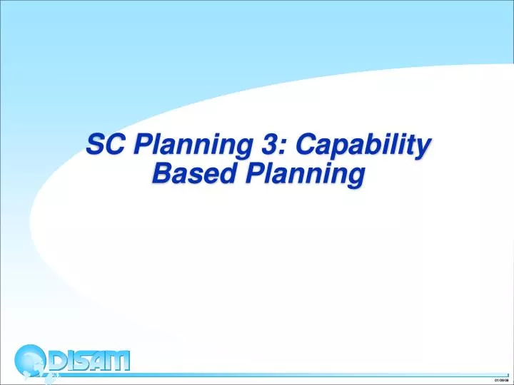 sc planning 3 capability based planning
