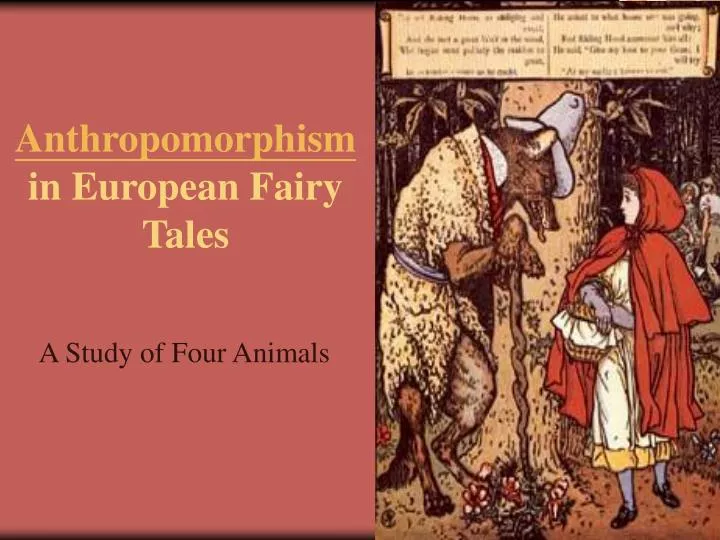 anthropomorphism in european fairy tales