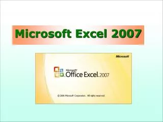 Excel - prvi koraci