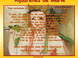 aquarelles de marie laurencin