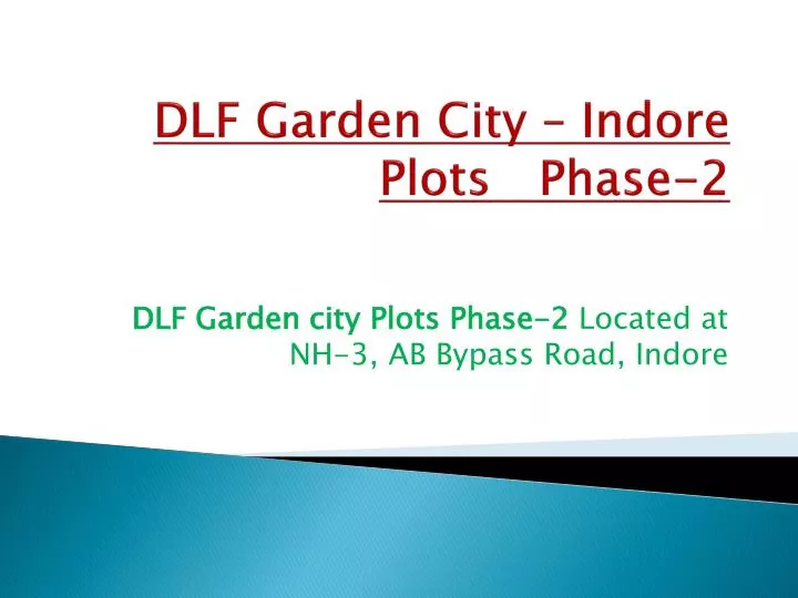 dlf garden city indore plots phase 2