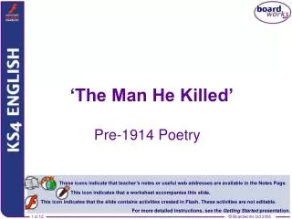 ‘The Man He Killed’