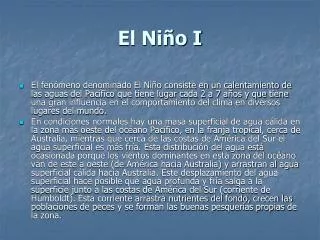 El Niño I