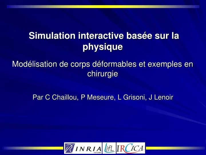 simulation interactive bas e sur la physique