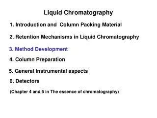 Liquid Chromatography