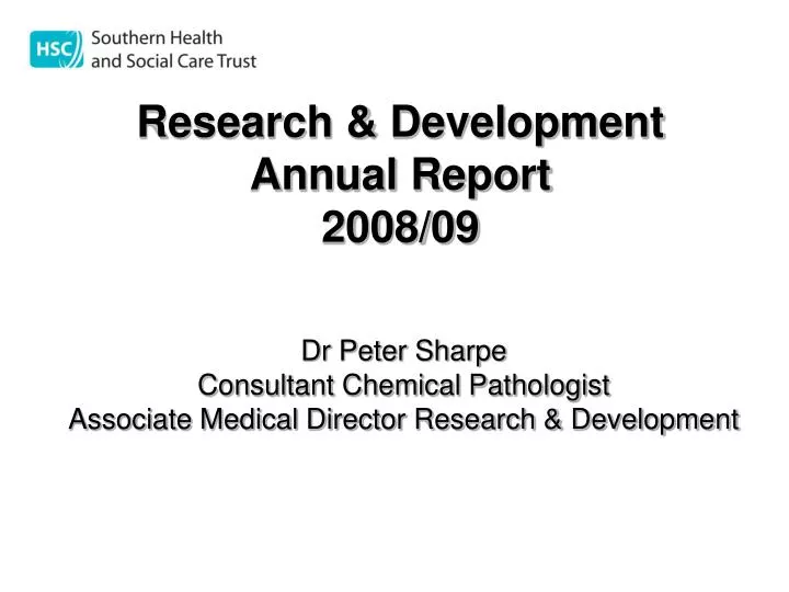 research development annual report 2008 09