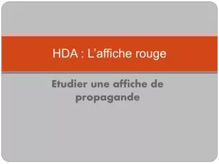 hda l affiche rouge