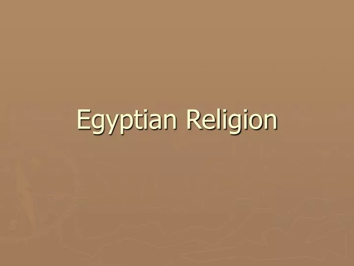 egyptian religion