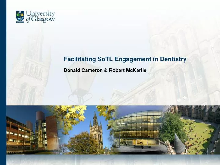 facilitating sotl engagement in dentistry