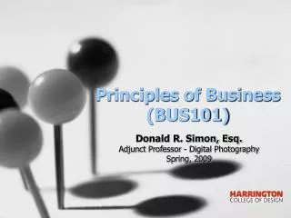 Principles of Business (BUS101)