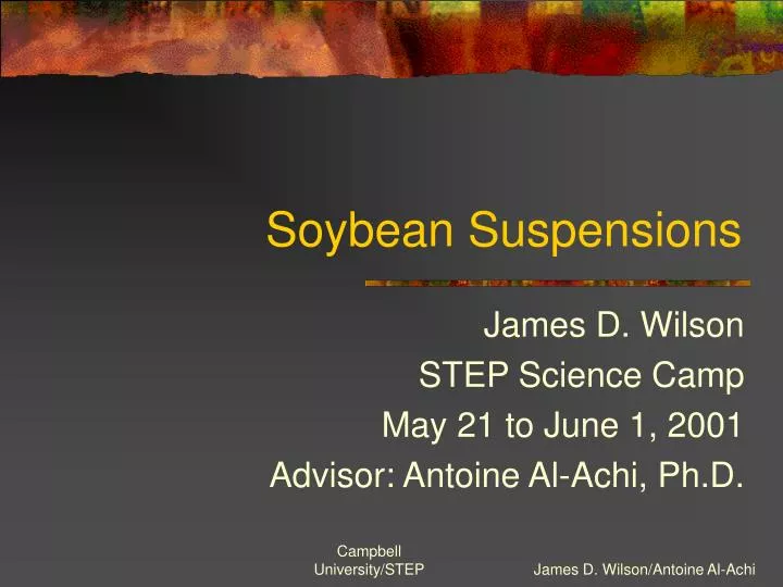soybean suspensions