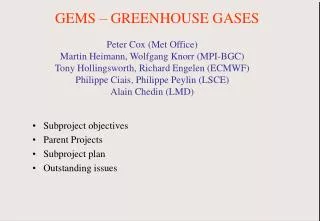 GEMS – GREENHOUSE GASES