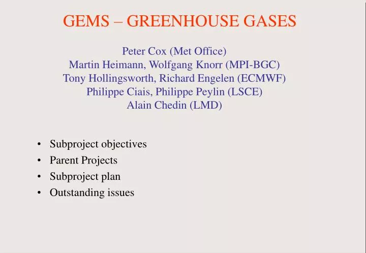 gems greenhouse gases