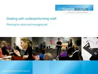 Dealing with underperforming staff