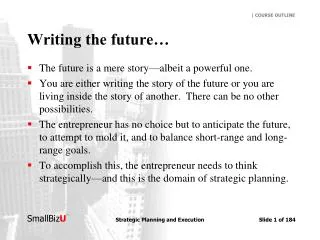 Writing the future…