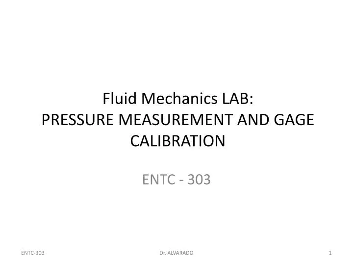 fluid mechanics lab pressure measurement and gage calibration