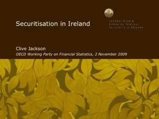 Securitisation in Ireland