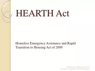 HEARTH Act