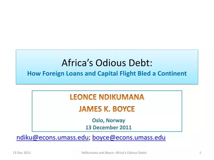africa s odious debt how foreign loans and capital flight bled a continent