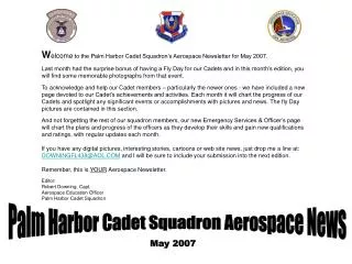 Palm Harbor Cadet Squadron Aerospace News
