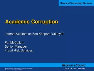 Academic Corruption